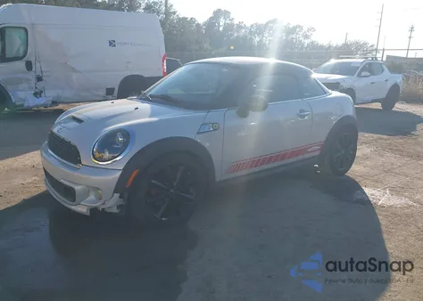 2015 Mini Coupe Cooper S z USA, uszkodzony, nr VIN WMWSX3C59FT773163